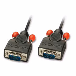 Lindy 2m HD15, 2 m, VGA (D-Sub), VGA (D-Sub), Nero, Maschio/Maschio