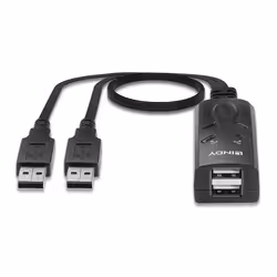 Lindy 32165 switch per keyboard-video-mouse (kvm) Nero - Vista aggiuntiva 4