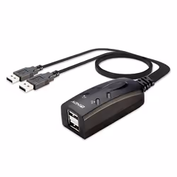 Lindy 32165 switch per keyboard-video-mouse (kvm) Nero - Vista aggiuntiva 5