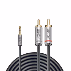 Lindy 35337 cavo audio 10 m 3.5mm 2 x RCA Antracite - Vista aggiuntiva 2