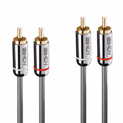 Lindy 35344, 2 x RCA, Maschio, 2 x RCA, Maschio, 0,5 m, Antracite