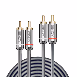 Lindy 35346 cavo audio 2 m 2 x RCA Antracite - Vista aggiuntiva 2