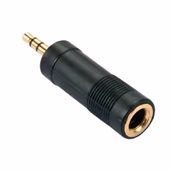 Lindy 35621, 3.5mm, 6.3mm, Nero