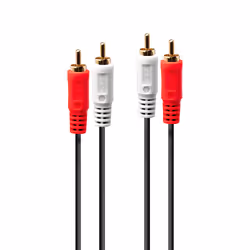 Lindy 35660, 2 x RCA, Maschio, 2 x RCA, Maschio, 1 m, Rosso, Bianco