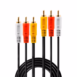 Lindy 35690 cavo audio 1 m 3 x RCA Nero, Rosso, Bianco, Giallo - Vista aggiuntiva 2