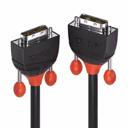 Lindy 36255, 1 m, DVI-D, DVI-D, Maschio, Maschio, Nero