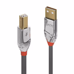 Lindy 36645, 7,5 m, USB A, USB B, USB 2.0, 0,48 Gbit/s, Grigio