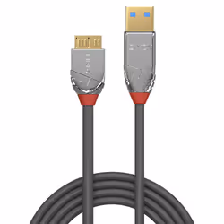 Lindy 36657 cavo USB USB 3.2 Gen 1 (3.1 Gen 1) 1 m USB A Micro-USB B Grigio