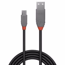 Lindy 36735 cavo USB USB 2.0 5 m USB A Micro-USB B Nero, Grigio - Vista aggiuntiva 2