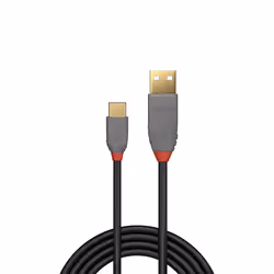 Lindy 36885 cavo USB USB 2.0 0,5 m USB A USB C Nero, Grigio