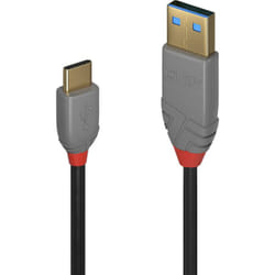 Lindy 36886 cavo USB USB 2.0 1 m USB A USB C Nero, Grigio