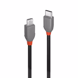 Lindy 36893, 3 m, USB C, Micro-USB B, USB 2.0, 0,48 Gbit/s, Nero
