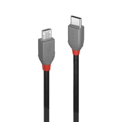 Lindy 36893 cavo USB USB 2.0 3 m USB C Micro-USB B Nero