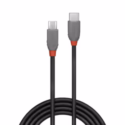 Lindy 36893 cavo USB USB 2.0 3 m USB C Micro-USB B Nero