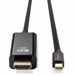 Lindy 36928 cavo e adattatore video 3 m Mini DisplayPort HDMI tipo A (Standard) Nero - Vista aggiuntiva 4
