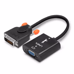 Lindy 38189 cavo e adattatore video 0,1 m DVI-D VGA (D-Sub) Nero - Vista aggiuntiva 5