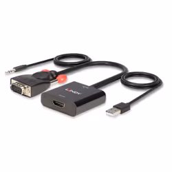 Lindy 38284 cavo e adattatore video VGA (D-Sub) + 3.5mm HDMI + USB Nero - Vista aggiuntiva 5
