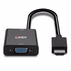 Lindy 38291 cavo e adattatore video 0,1 m HDMI tipo A (Standard) VGA (D-Sub) Nero - Vista aggiuntiva 4