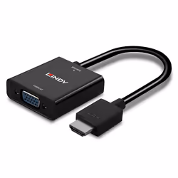 Lindy 38291 cavo e adattatore video 0,1 m HDMI tipo A (Standard) VGA (D-Sub) Nero - Vista aggiuntiva 5