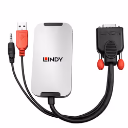 Lindy 38296 cavo e adattatore video Nero, Bianco - Vista aggiuntiva 2