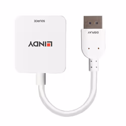 Lindy 38303 cavo e adattatore video 0,095 m HDMI tipo A (Standard) DisplayPort Bianco