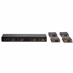Lindy 38328 moltiplicatore AV Trasmettitore e ricevitore AV Nero - Vista aggiuntiva 4