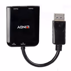 Lindy 38430 hub di interfaccia DisplayPort 21600 Mbit/s Nero