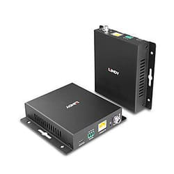 Lindy 39347 moltiplicatore AV Trasmettitore e ricevitore AV Nero