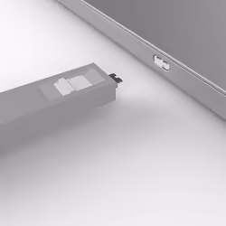 Lindy 40427 clip sicura Bloccaporte + chiave USB tipo-C Bianco 5 pz - Vista aggiuntiva 4