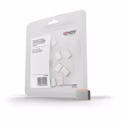 Lindy 40440, Bloccaporte, USB tipo-C, Arancione, Acrilonitrile butadiene stirene (ABS), 10 pz, Sacchetto di politene