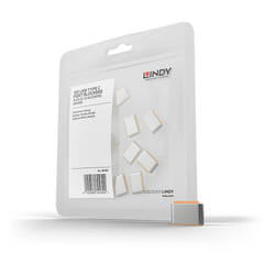 Lindy 40440 clip sicura Bloccaporte USB tipo-C Arancione Acrilonitrile butadiene stirene (ABS) 10 pz