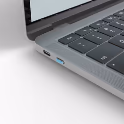Lindy 40465 clip sicura Bloccaporte + chiave USB tipo-C Blu Acrilonitrile butadiene stirene (ABS) 1 pz - Vista aggiuntiva 5