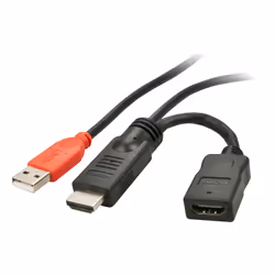 Lindy 41080, Nero, Rosso, 5 V, 1 pz