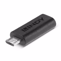 Lindy 41903, USB Type C, USB Type Micro-B, Nero