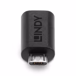 Lindy 41903 adattatore per inversione del genere dei cavi USB Type C USB Type Micro-B Nero - Vista aggiuntiva 4