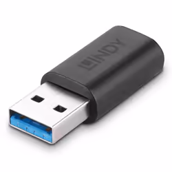 Lindy 41904 adattatore per inversione del genere dei cavi USB 3.2 Type A USB 3.2 Type C Nero - Vista aggiuntiva 5