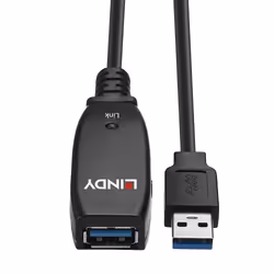 Lindy 43322 cavo USB USB 3.2 Gen 1 (3.1 Gen 1) 15 m USB A Nero - Vista aggiuntiva 4