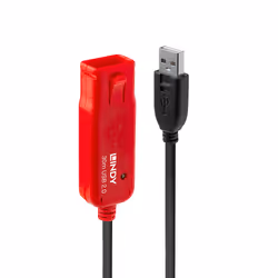 Lindy 42923 cavo USB USB 2.0 30 m USB A Nero, Rosso