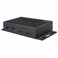 Lindy 43094 hub di interfaccia USB 3.2 Gen 2 (3.1 Gen 2) Type-C 10000 Mbit/s Nero
