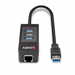 Lindy 43176 hub di interfaccia USB 3.2 Gen 1 (3.1 Gen 1) Type-A 5000 Mbit/s Nero - Vista aggiuntiva 4