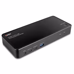 Lindy 43202, 3840 x 2160 Pixel, Collegamento ethernet LAN, 4K Ultra HD, Nero