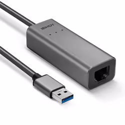 Lindy 43313 adattatore per inversione del genere dei cavi USB-A RJ-45 Argento