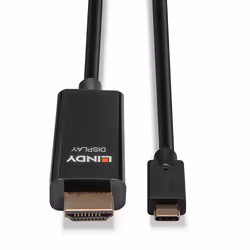 Lindy 43315 cavo e adattatore video 5 m USB tipo-C HDMI tipo A (Standard) Nero - Vista aggiuntiva 4