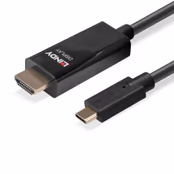 Lindy 43315 cavo e adattatore video 5 m USB tipo-C HDMI tipo A (Standard) Nero - Vista aggiuntiva 5