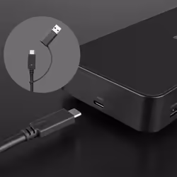 Lindy 43366 replicatore di porte e docking station per laptop USB 3.2 Gen 2 (3.1 Gen 2) Type-C Nero - Vista aggiuntiva 6