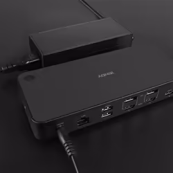 Lindy 43366 replicatore di porte e docking station per laptop USB 3.2 Gen 2 (3.1 Gen 2) Type-C Nero - Vista aggiuntiva 8