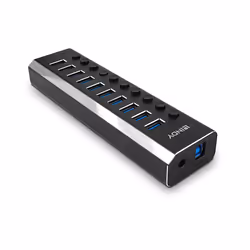 Lindy 43370 hub di interfaccia USB 3.2 Gen 1 (3.1 Gen 1) Type-B 5000 Mbit/s Nero - Vista aggiuntiva 2