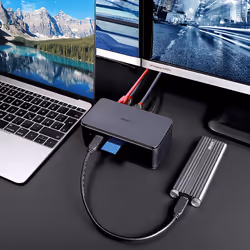 Lindy 43372 replicatore di porte e docking station per laptop USB4 Antracite - Vista aggiuntiva 5