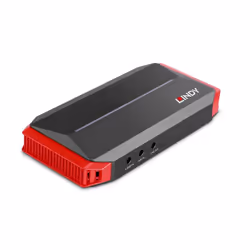 Lindy 43377, Grigio, Rosso, HDMI/USB 3.2 Gen 1 (3.1 Gen 1), 3840 x 2160 Pixel, 18 Gbit/s, EJ511, Acrilonitrile butadiene stir ...