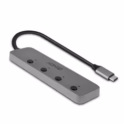 Lindy 43383 hub di interfaccia USB 3.2 Gen 1 (3.1 Gen 1) Type-C 5000 Mbit/s Grigio - Vista aggiuntiva 2
